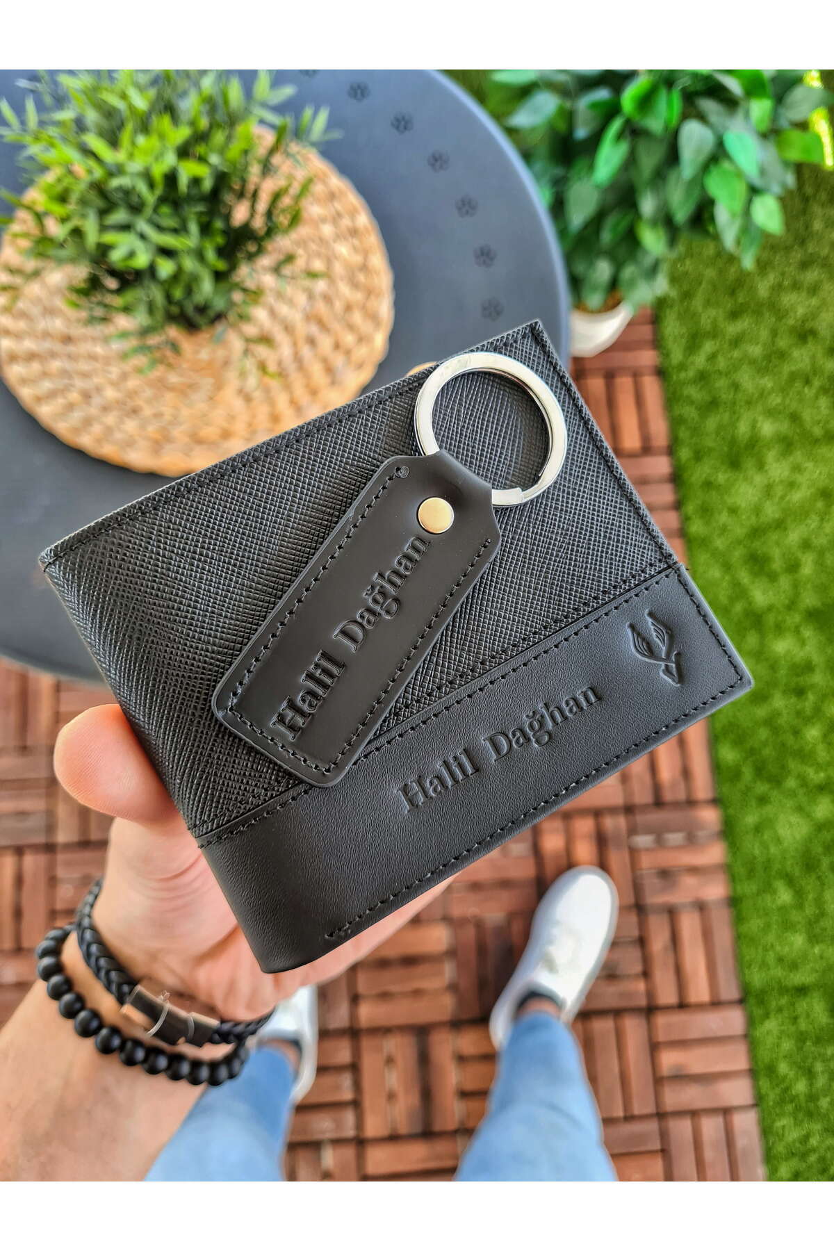 1071 GENUINE LEATHER WALLET and GENUINE LEATHER KEYCHAIN - the BEST GIFT - Leather Bag