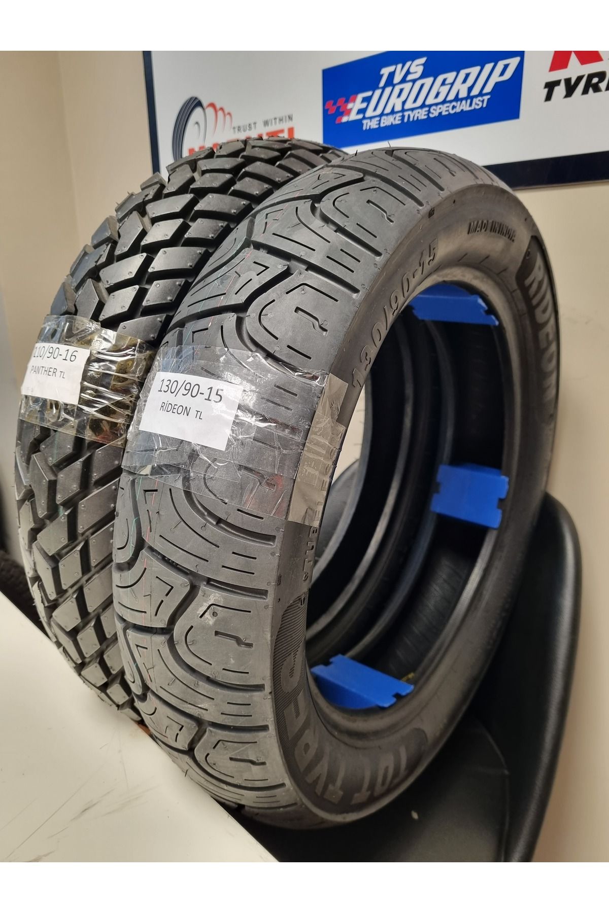 TDT TYRES Keeway Superlight Takım 130/90-15 ve 110/90-16 Panther Chopper Motorsiklet Lastiği RİDEONPANTHER