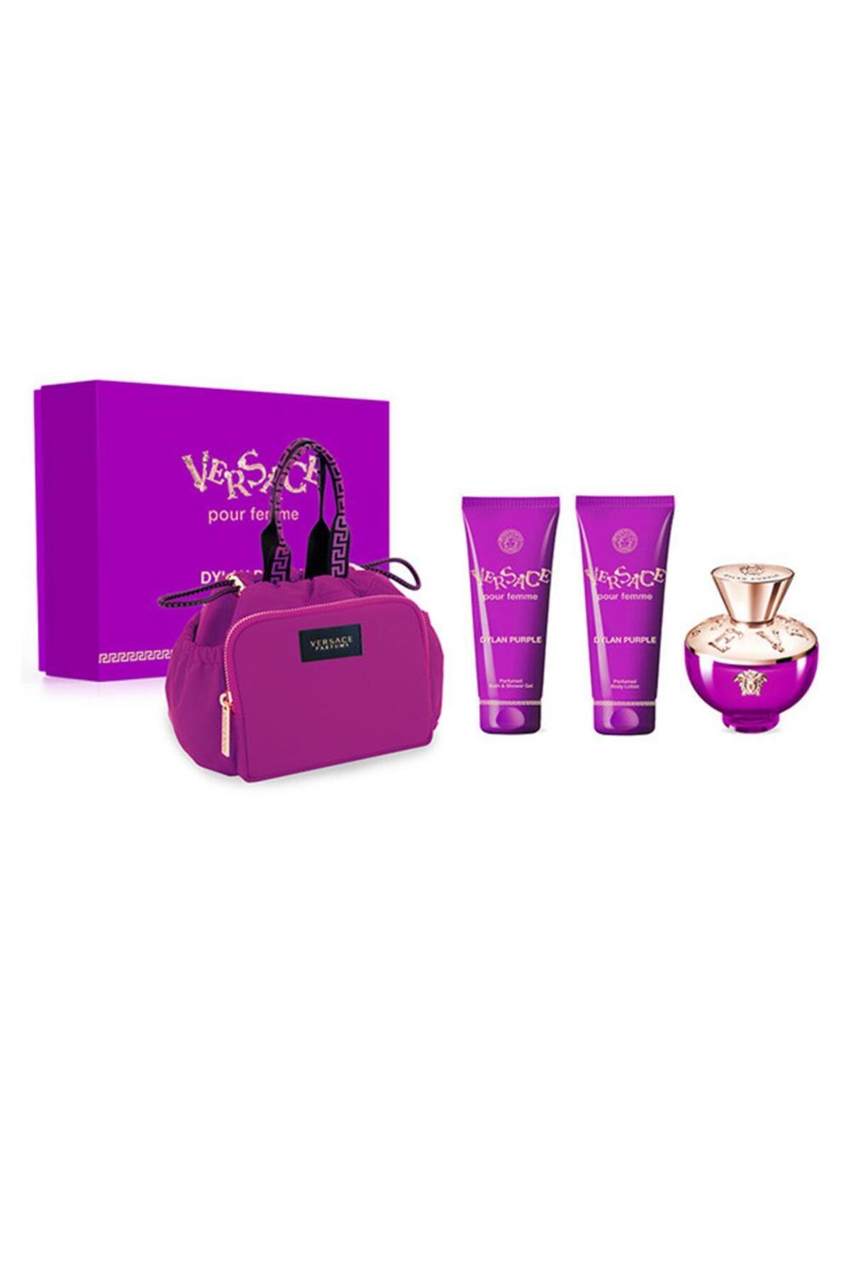 Versace Dylan Purple Kadın Parfüm EDP 100 ml Duş Jeli 100 ml Vücut ...