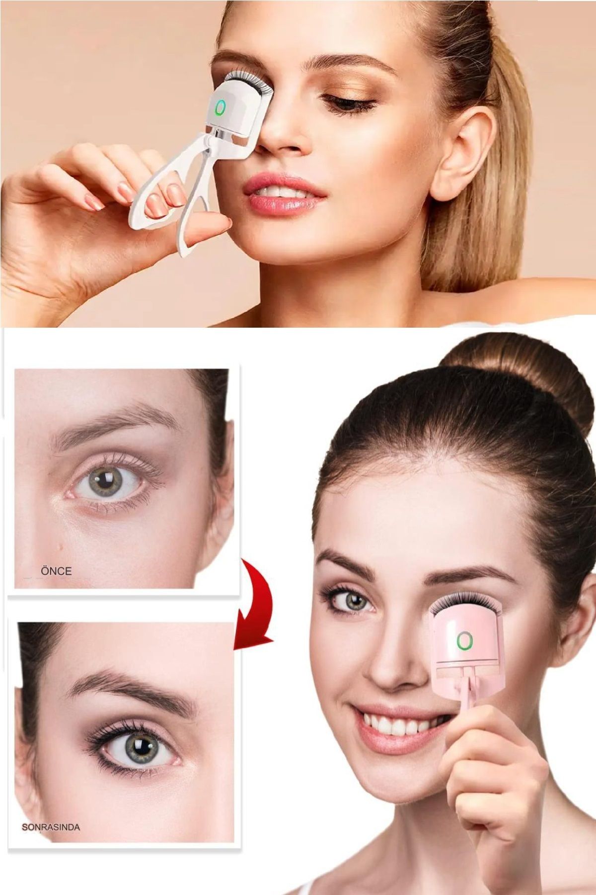 Uniquem-Electric Eyelash Curler With Heater Eyelash Curler Fixes Curl Shapes Fast With Heater 8