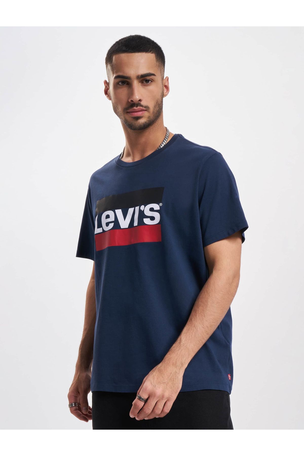 Levis t on sale shirt herren blau
