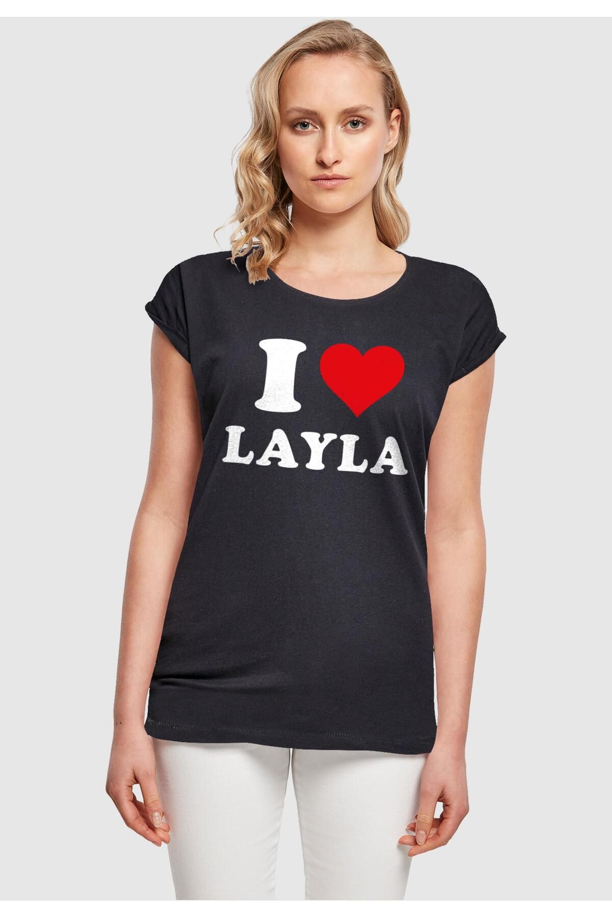 Merchcode Damen Ladies I Love Layla X T-Shirt - Trendyol | T-Shirts