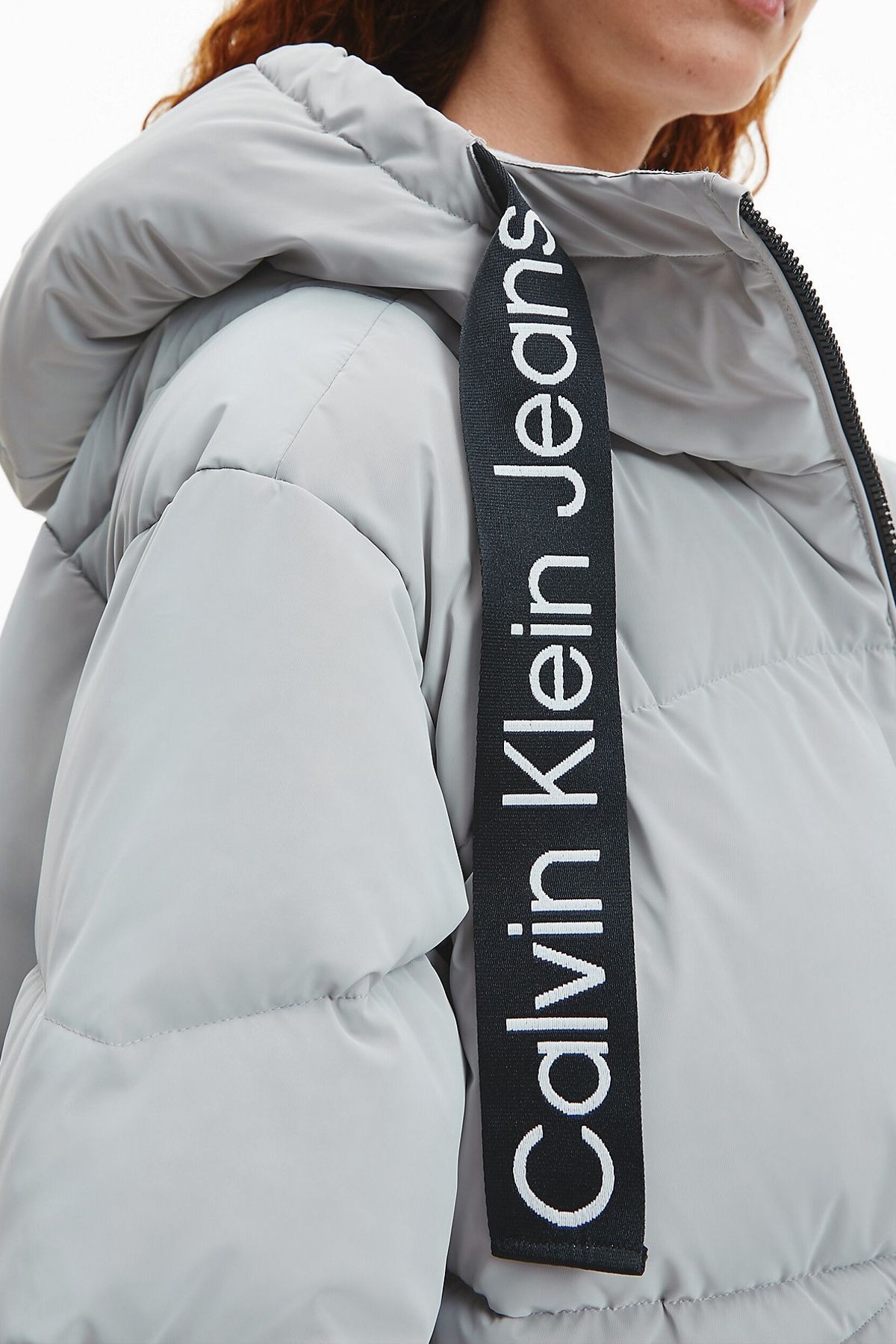 Calvin klein top grey puffer coat