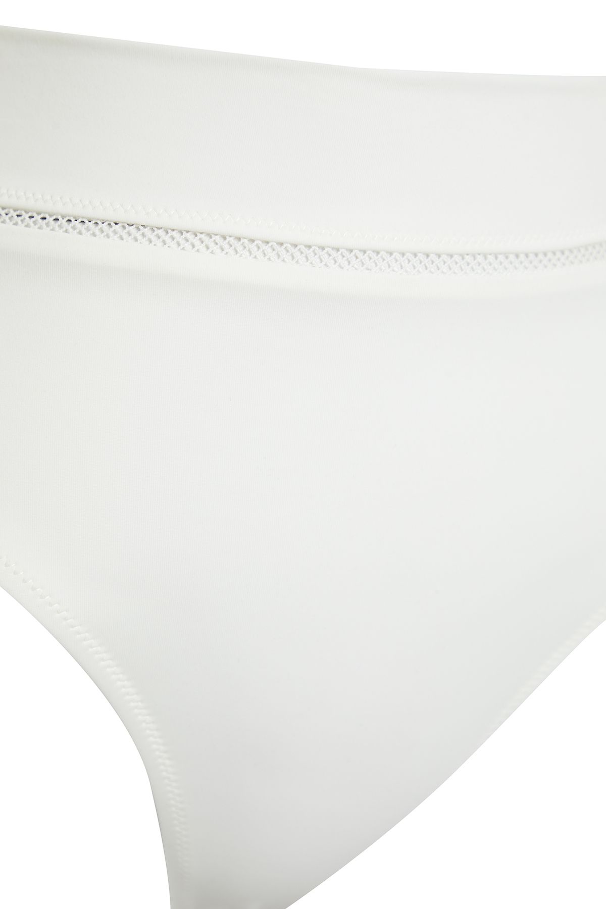Trendyol Collection-High Waist Regular Bikini Bottom with Ecru Stripe Accessories TBESS22BA0027 10