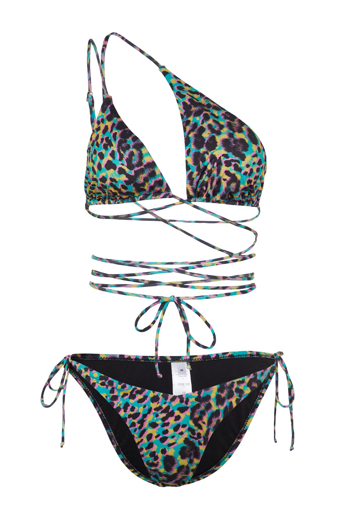 Trendyol Collection-Leopard Print Regular Bikini - Triangle Cut Out, TBESS24BT00021 6