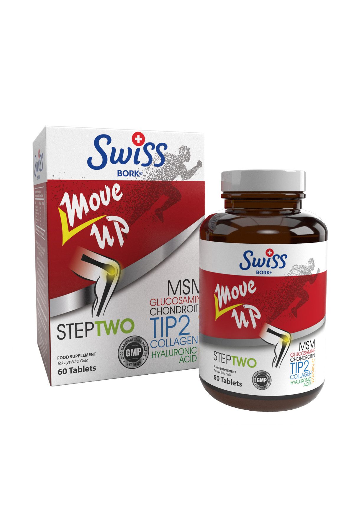 Bork Swiss Natural-Bork Move up Step Two - Glucosamine and Collagen Type 60 Tablets and 100 Ml Liposomal Cream 2