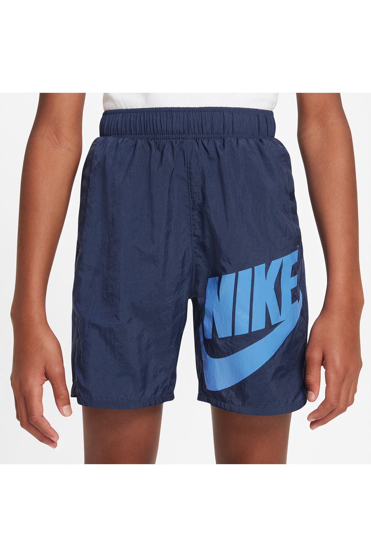 Nike Shorts Dark blue Normal Waist Trendyol