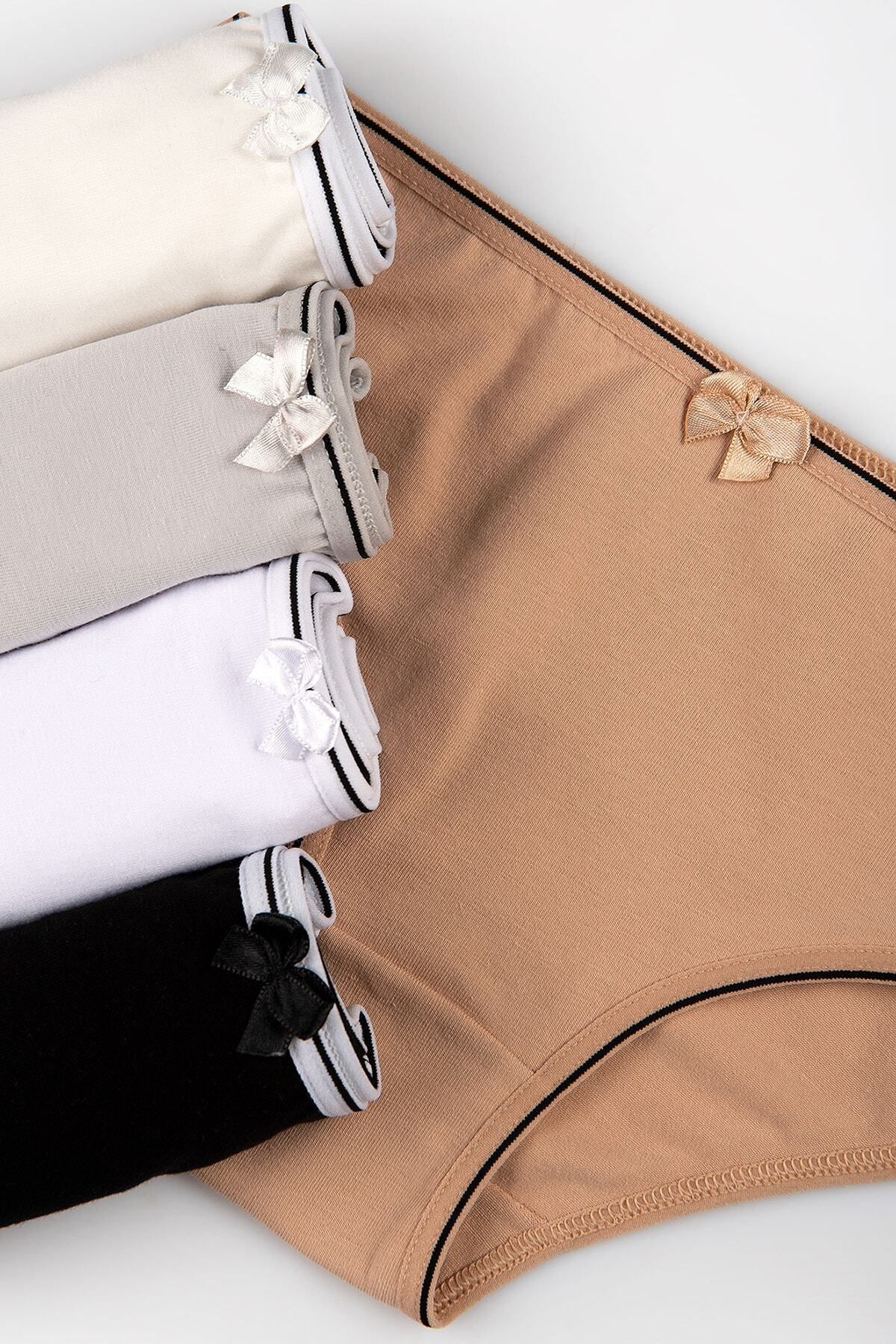 Happy Fox-Chiloți pentru fetiță din bumbac Set de 5 pachete Lycra Slip Sport Basic 1