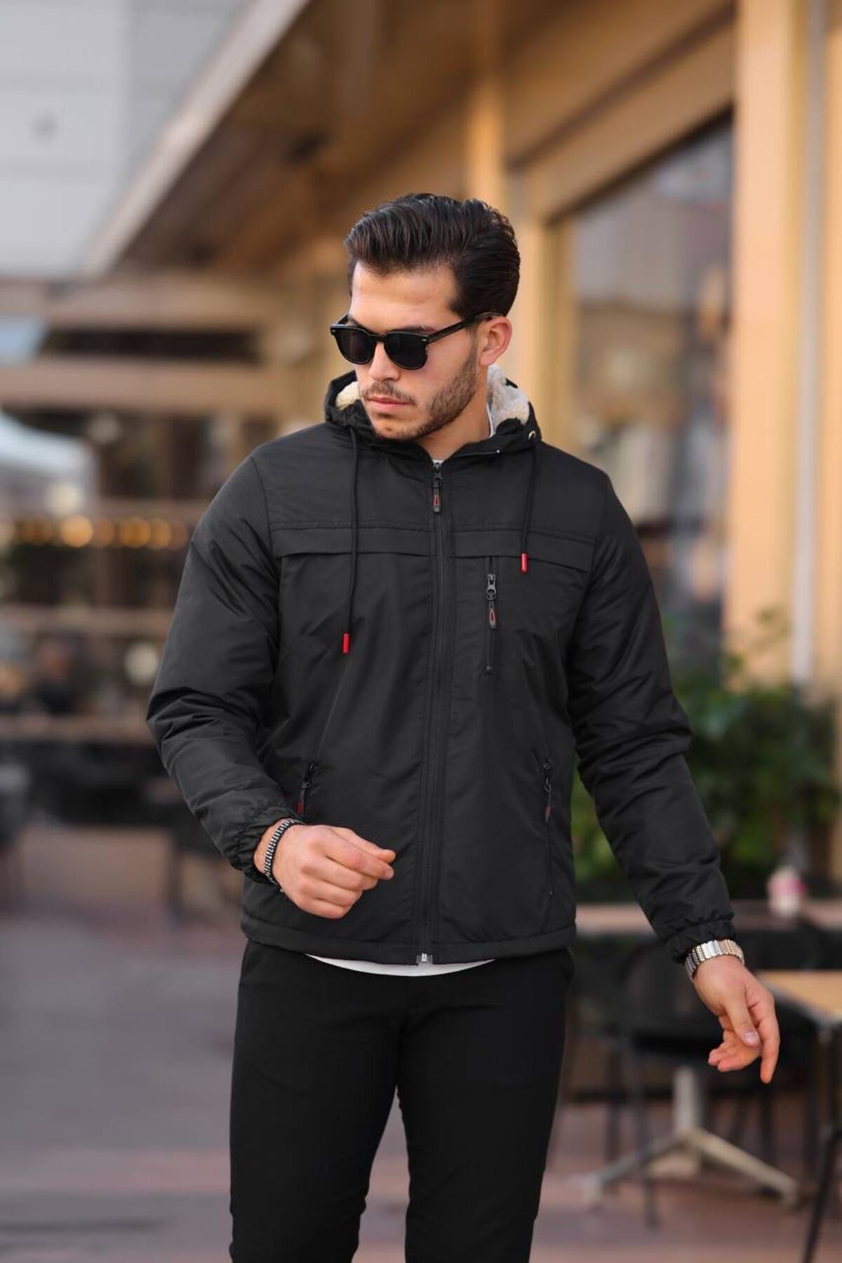  کاپشن زمستانی خزدار مردانه