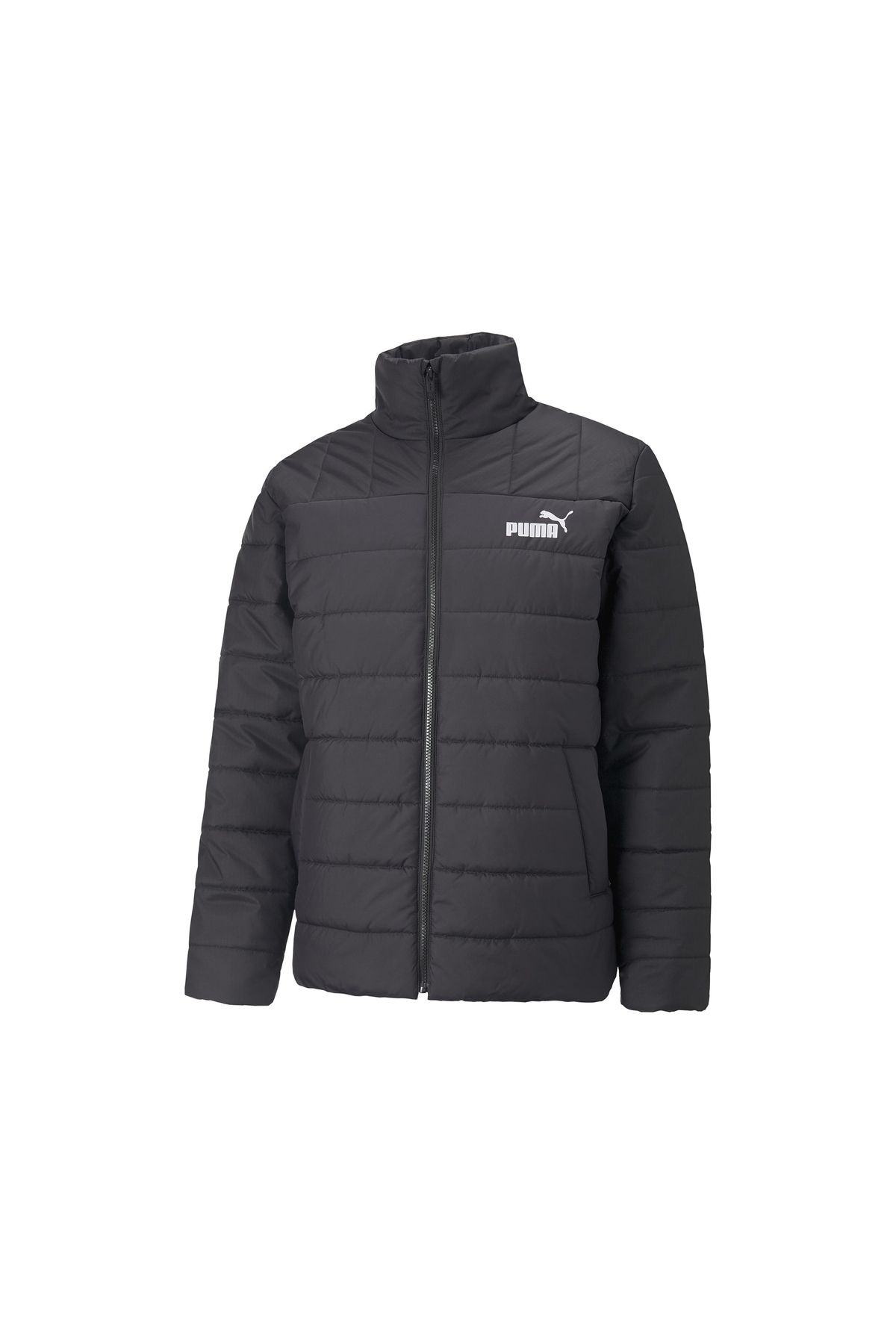 Black Men\'s Puma Casual Jacket Trendyol Ess+ - 84934901 Padded Coat
