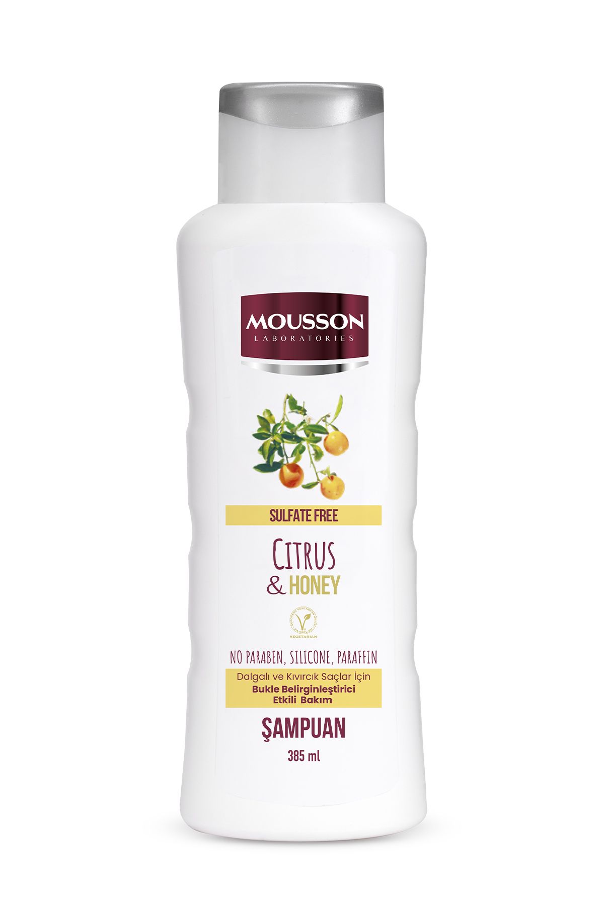 Mousson-385 ml Sulfate-Free Shampoo - Citrus and Honey Extract Determination Effect 4
