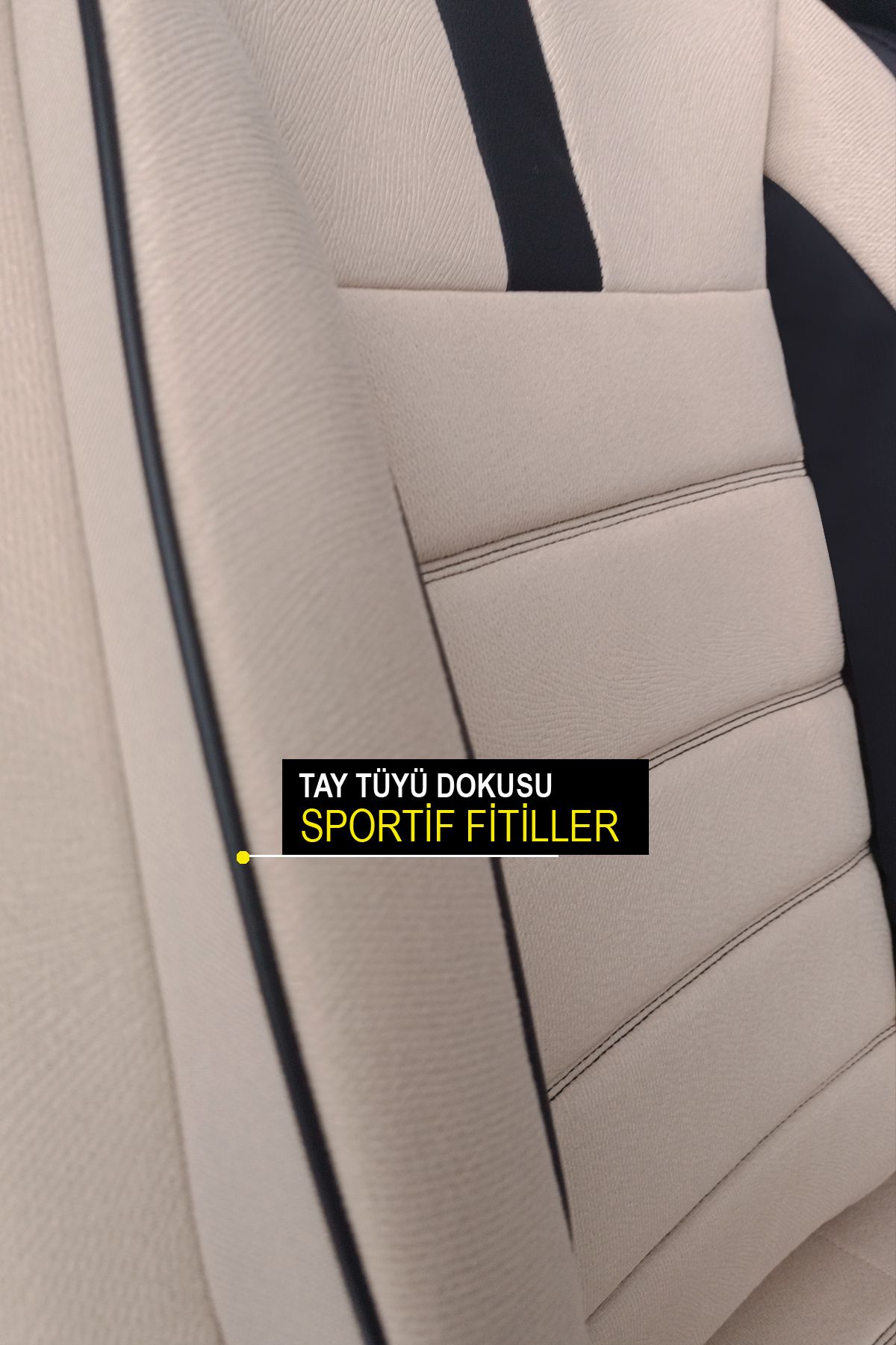 GM-DESIGN-Onyx Beige Fiat Bravo Compatible Car Seat Cover 6