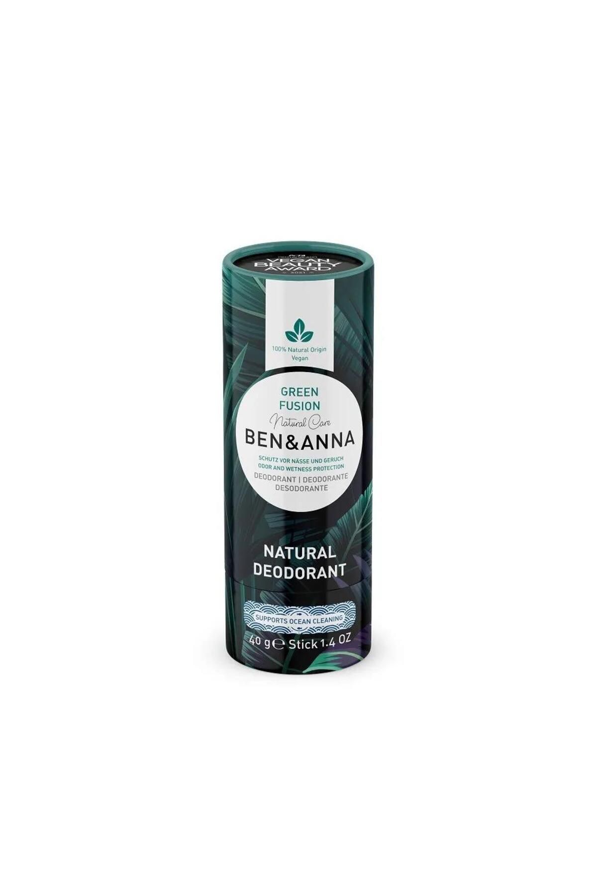 استیک دئودورانت طبیعی وگان فیوژن بن و آنا گرین 40 گرم BEN ANNA