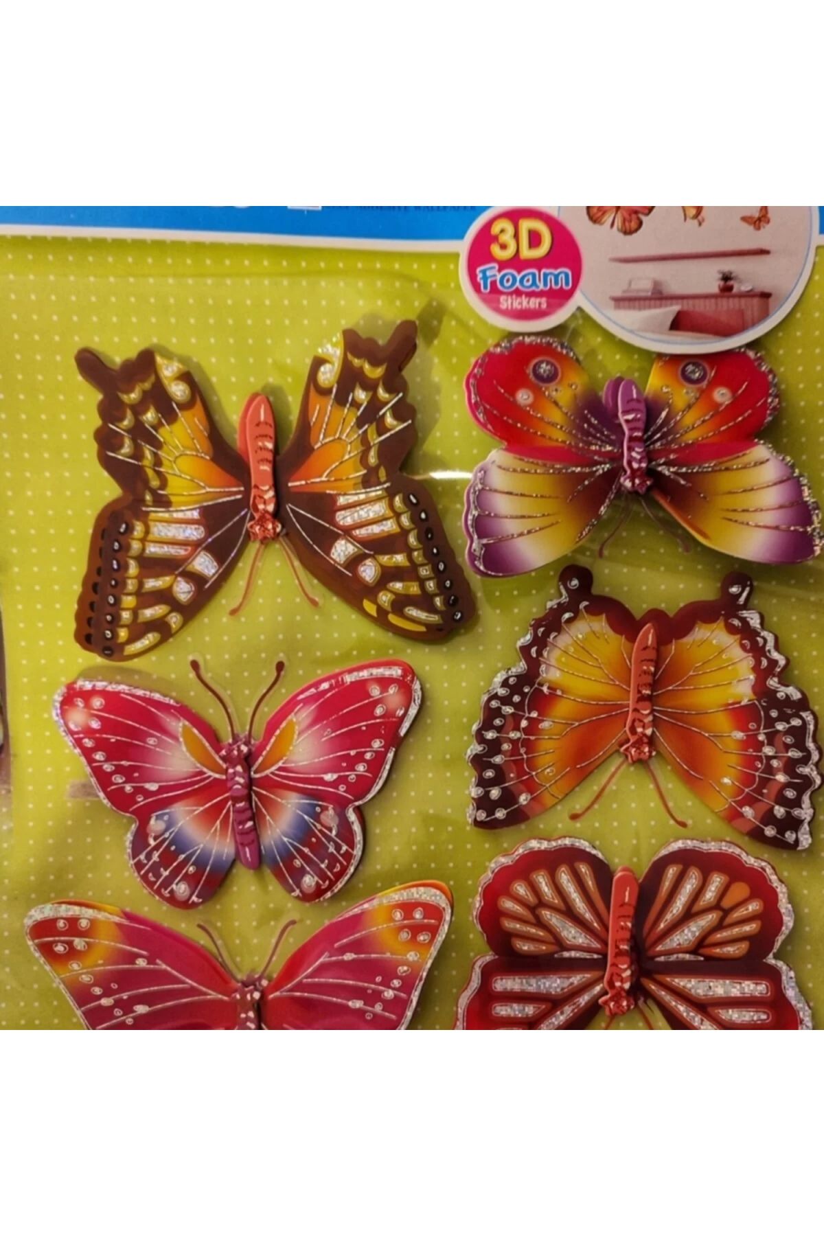 Yenigeldi Autocolant De Perete Cu Fluturi 3d, Autocolant Cu Fluturi - 35 x 50