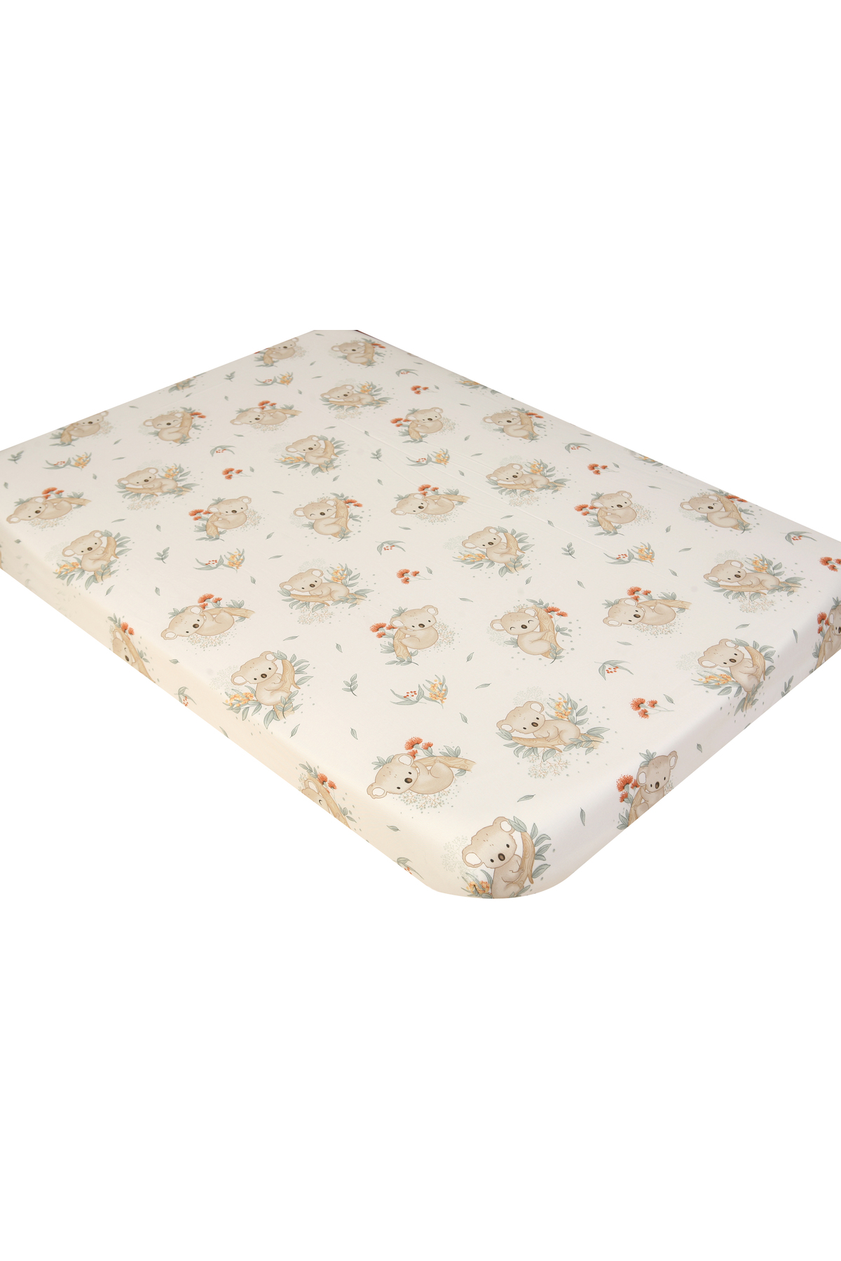 NAB Anne Yanı Beşik Çarşafı Lastikli 2 Farklı Desen Koala Ve Zürafa 60x90 +12 Cm. 2'li Set fotoğrafı 3 (önizleme)