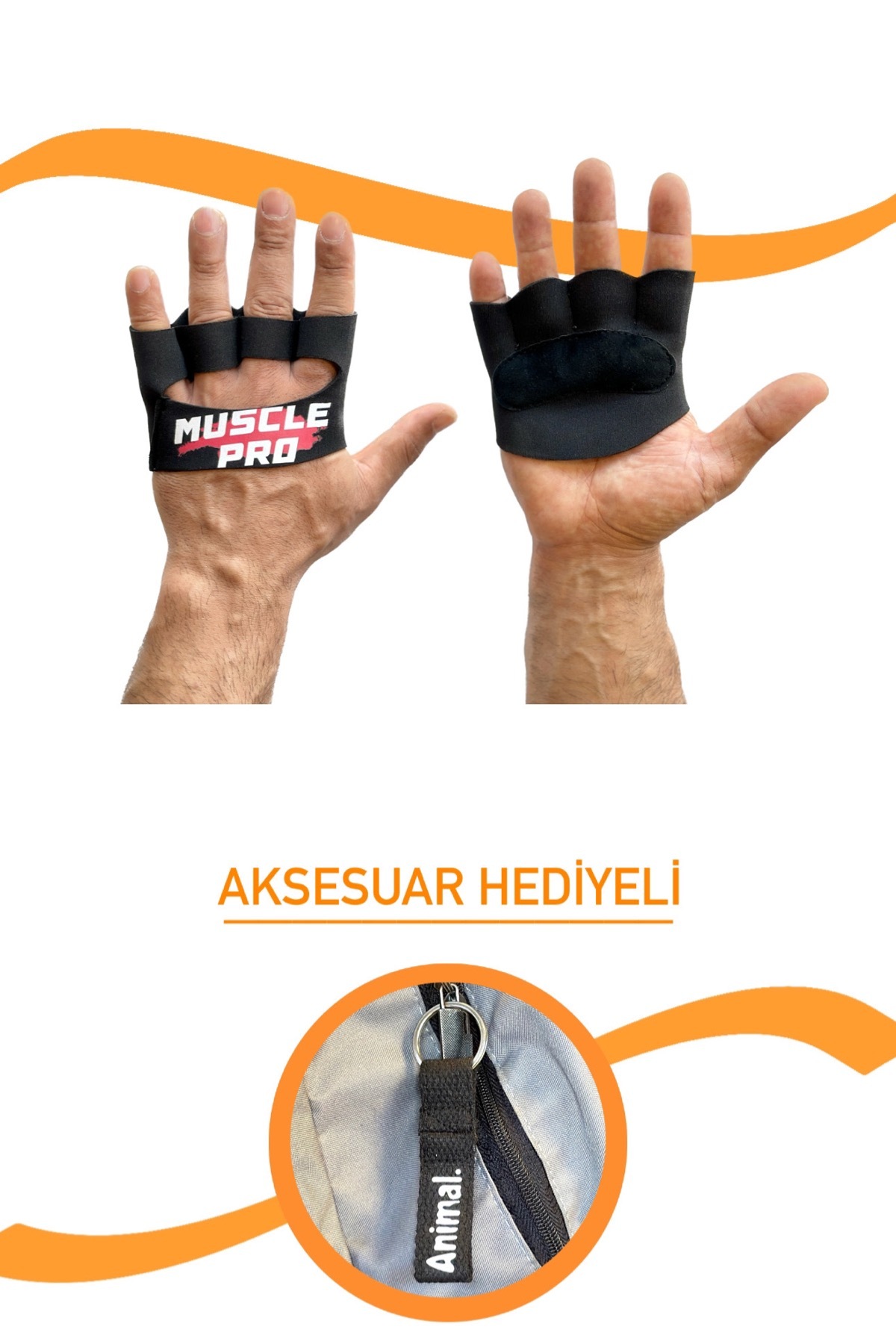 E-HSPORT Elcik Fıtness Eldiveni Ağırlık Eldiveni & Anahtarlık