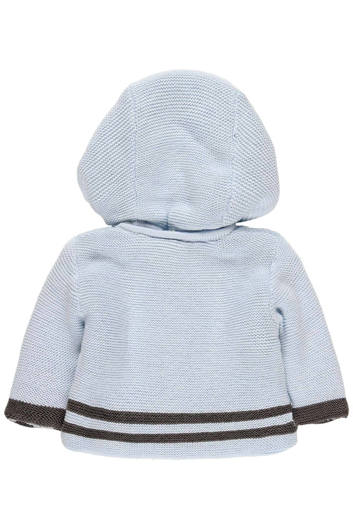 Boboli-Baby Boy Hooded Cardigan Blue 5