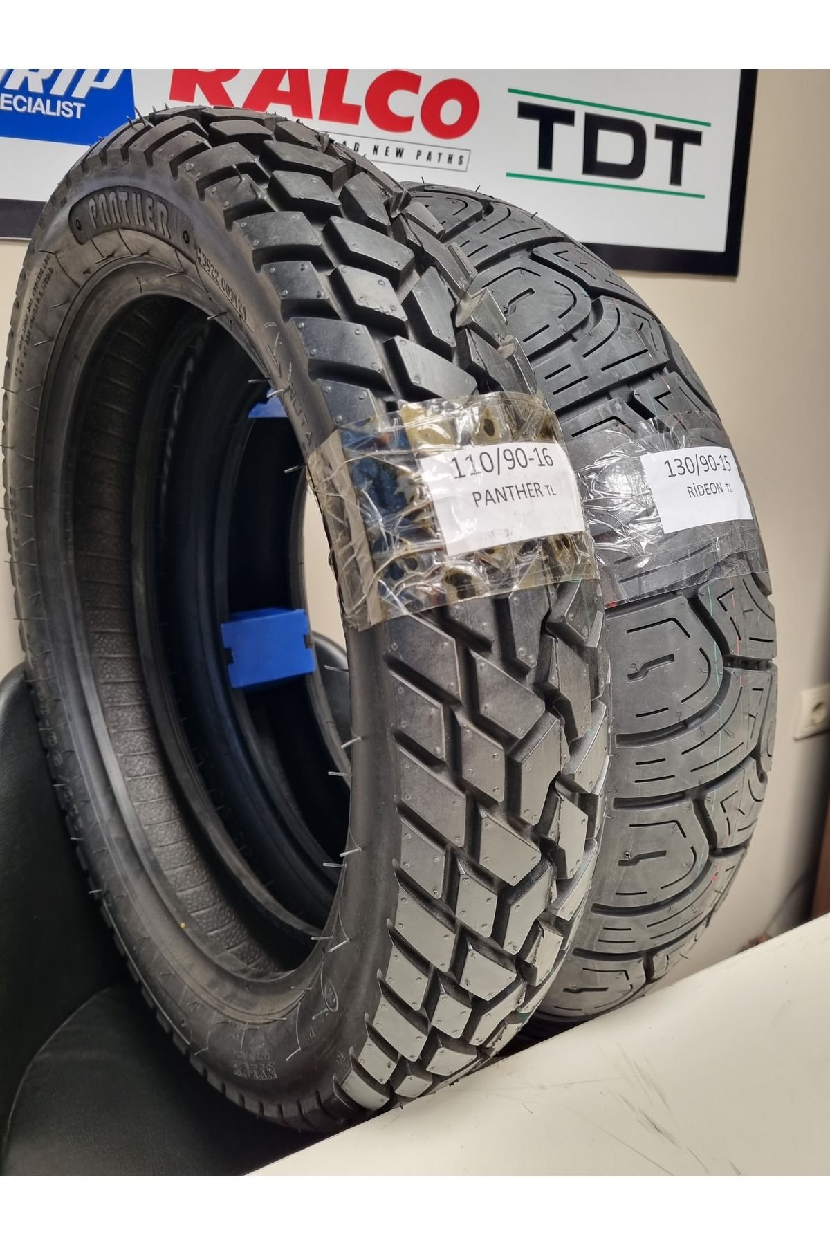 TDT TYRES Keeway Superlight Takım 130/90-15 ve 110/90-16 Panther Chopper Motorsiklet Lastiği RİDEONPANTHER