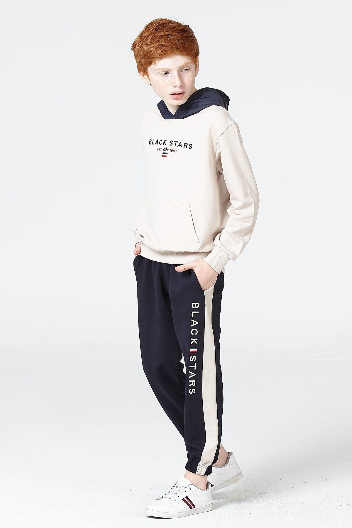 Black One Sweatsuit set Gray Oversize