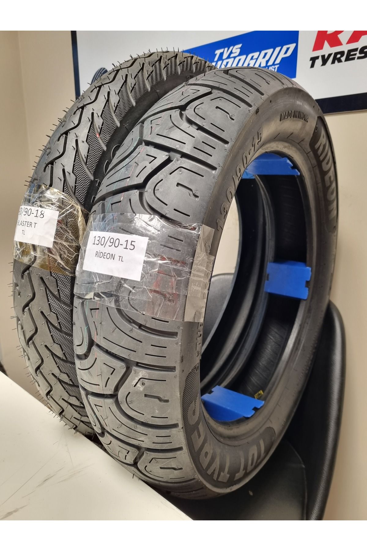 TDT TYRES Chopper Motorsiklet Lastiği Takım 130/90-15 ve 90/90-18 RİDEONBLASTERT