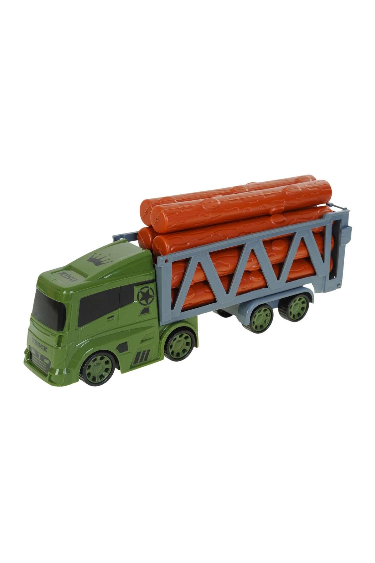 King Toys Kutulu Kereste Taşıyan Kamyon
