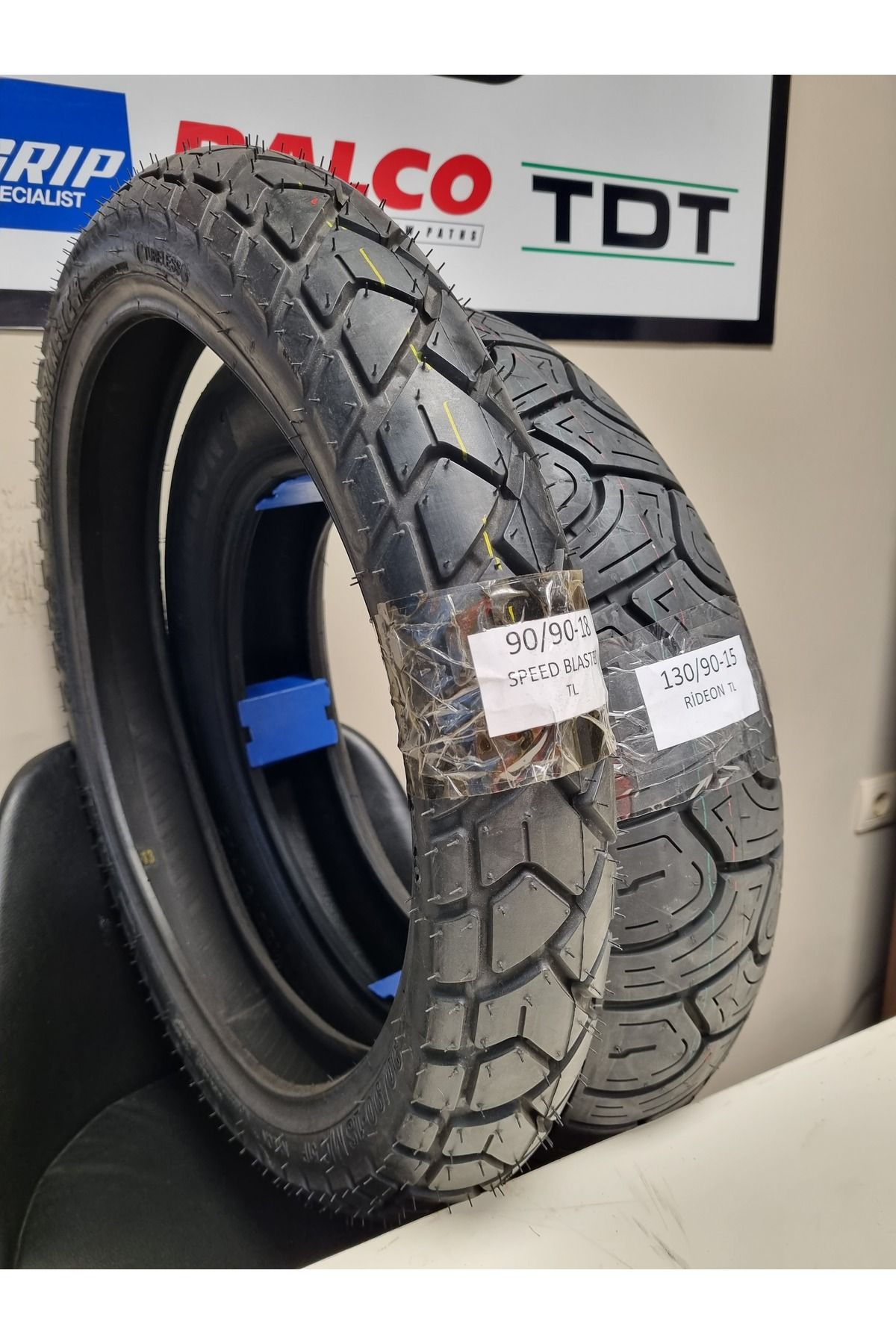 TDT TYRES Regal Raptor Takım 130/90-15 ve 90/90-18 Chopper Motorsiklet Lastiği RİDEONSPEED