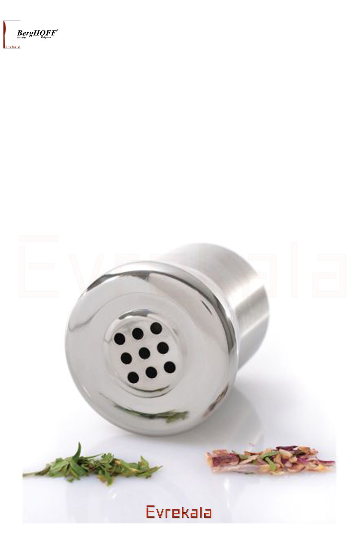 بانکه ادویه Evrekala Steel Spice Dispenser درشت فولاد جدید Berghoff