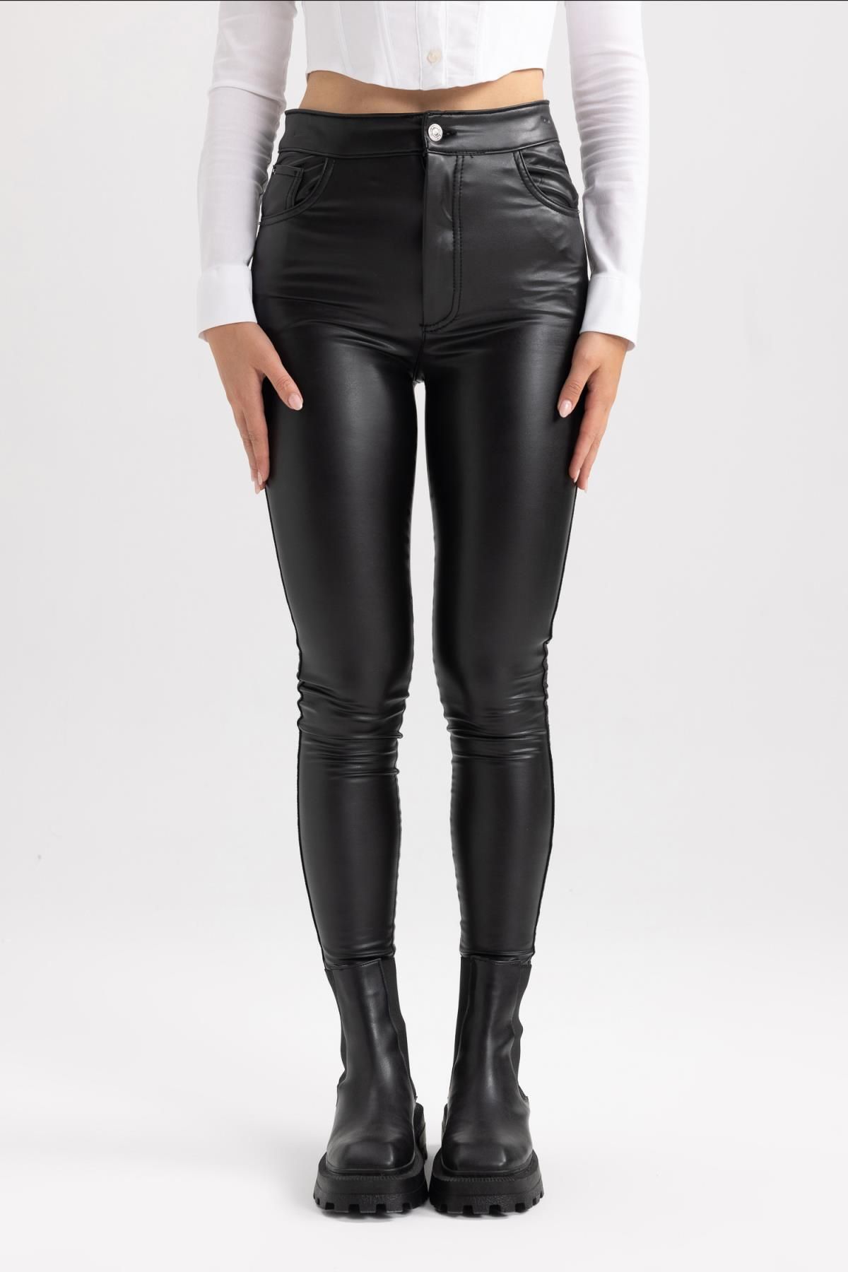 Super skinny discount leather trousers