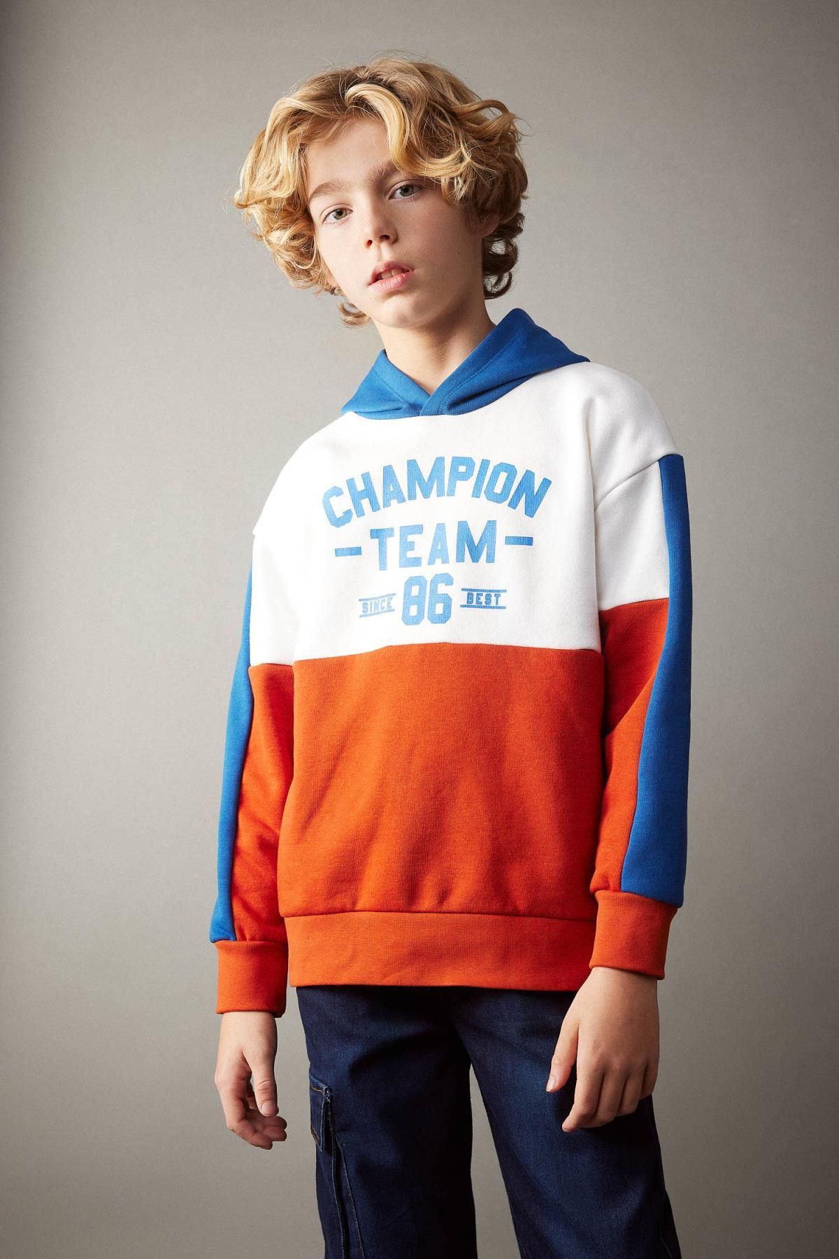 Champion sweater sales orange 86