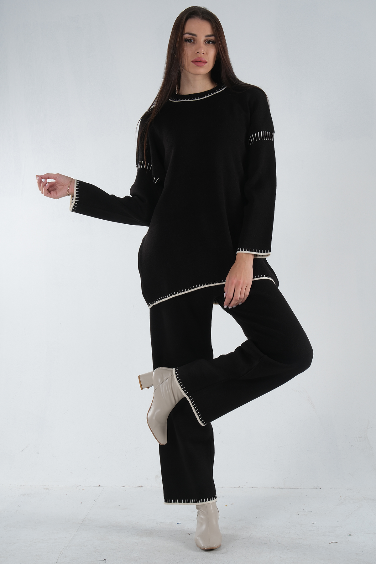 Knitwear Trousers Suit Black 53020170