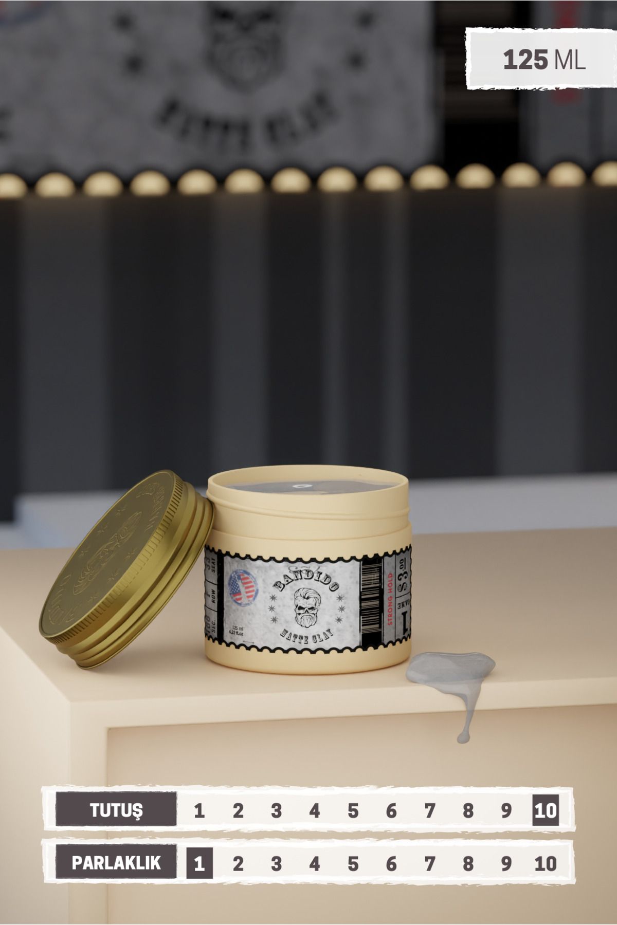 Matte Clay 125 ml / Kil Özlü Mat Ve Hafif Güçlü Tutuş Sağlayan Saç Şekillendirici Wax