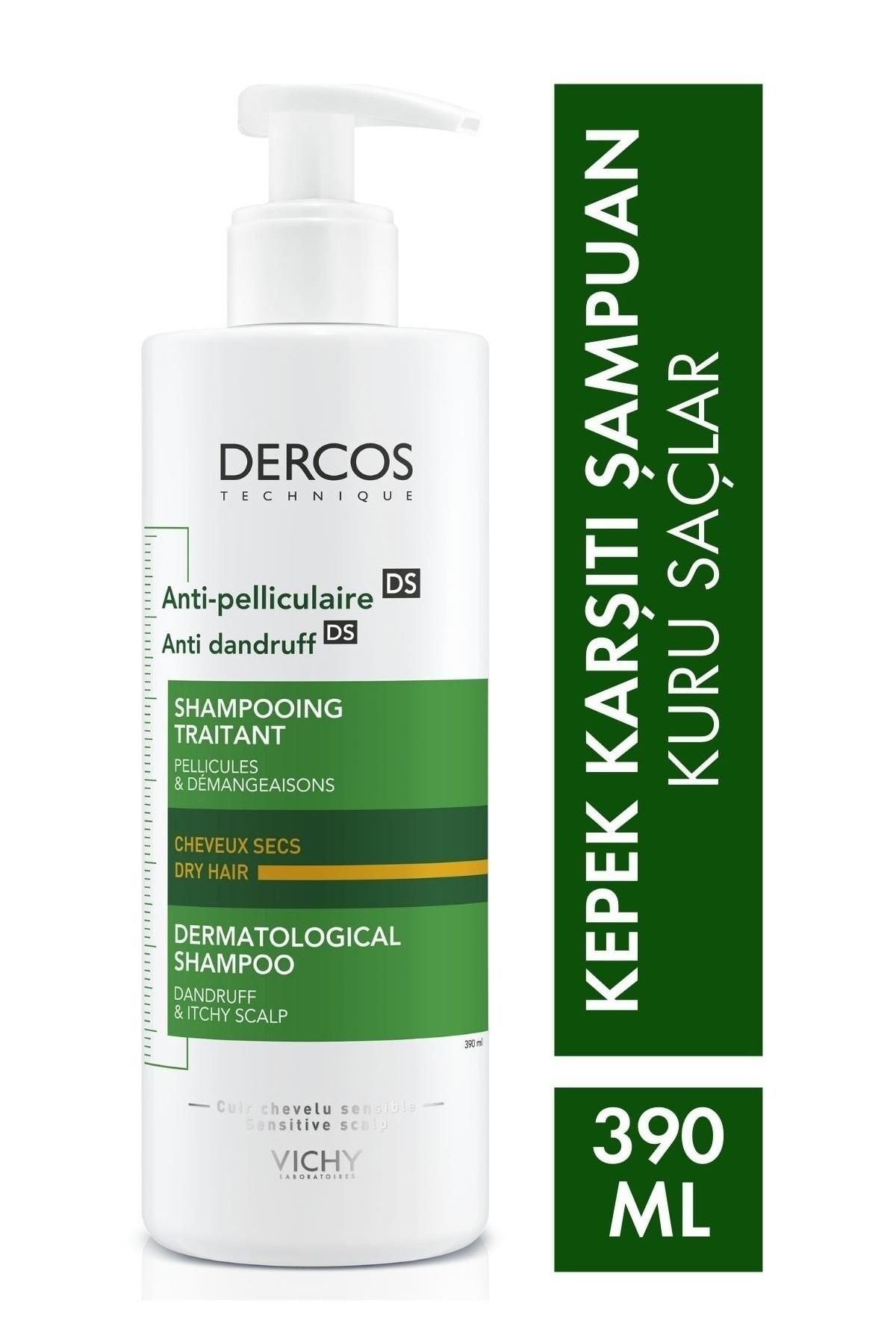 Vichy-Dercos 390ml - Shampoo with Anti-Dandruff, Dry Scalp, Dandruff and Repetitive Dandruff Effect 1