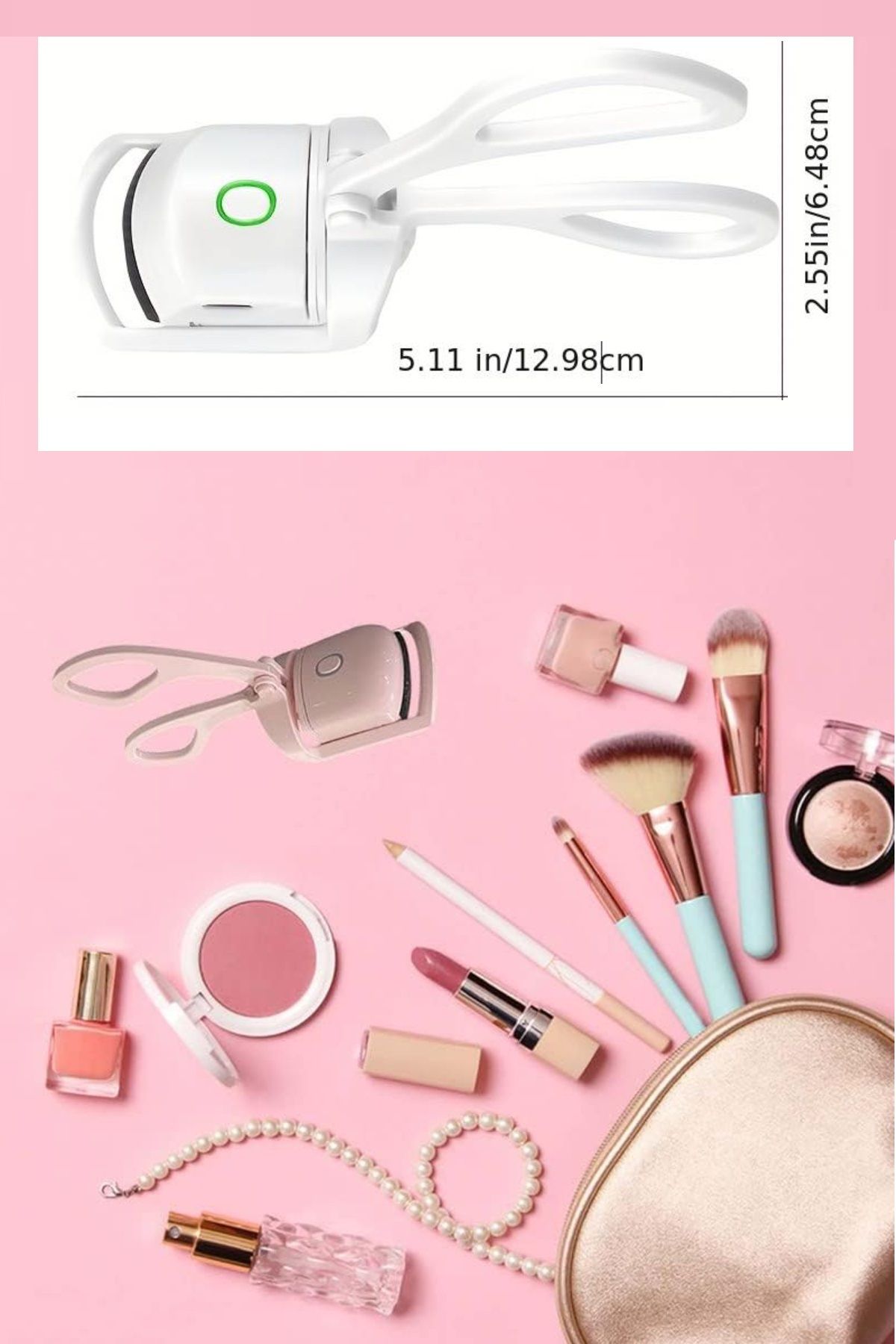 Uniquem-Electric Eyelash Curler With Heater Eyelash Curler Fixes Curl Shapes Fast With Heater 3