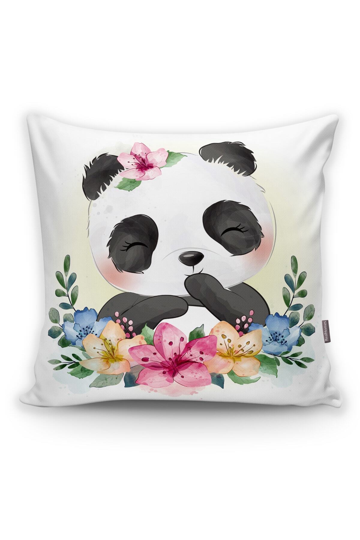 Realhomes Husă De Pernă Cu Design Panda Drăguț - One Size