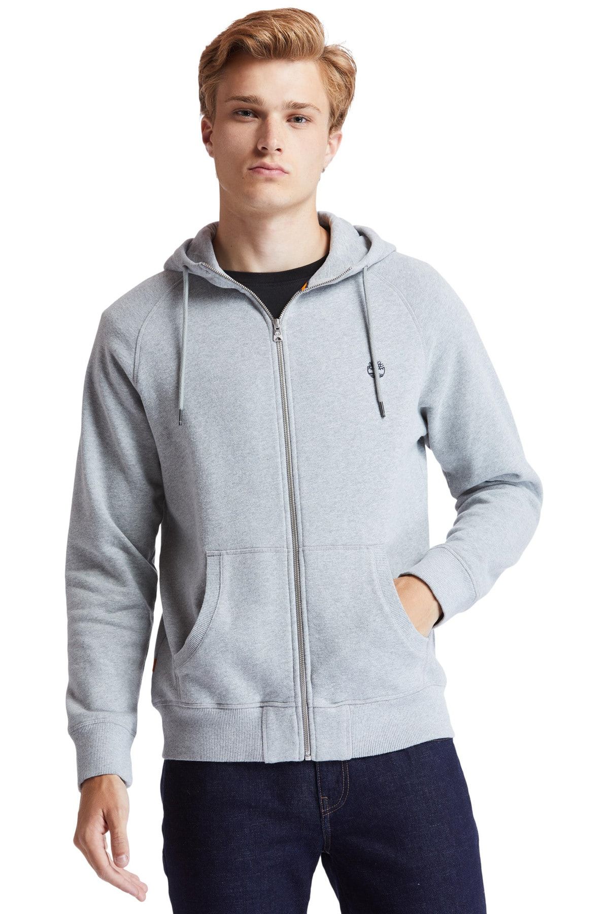 هودی مردانه خاکستری Exeter River Zip Up Timberland