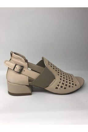Kadın Bej Topuklu Ayakkabı Z-B49501