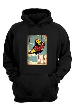 Iron Man Poster %100 Pamuk Sweatshirt Vwearhoodie2121082