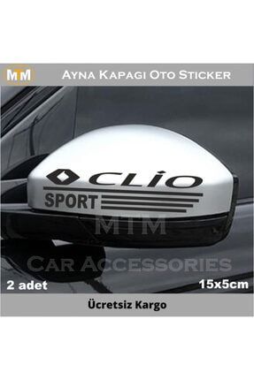 Renault Clio Ayna Kapağı Oto Sticker (2 Adet) 50349