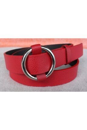 Stradivarius Kadin Kirmizi Rugan Deri Kemer 03278002 Trendyol