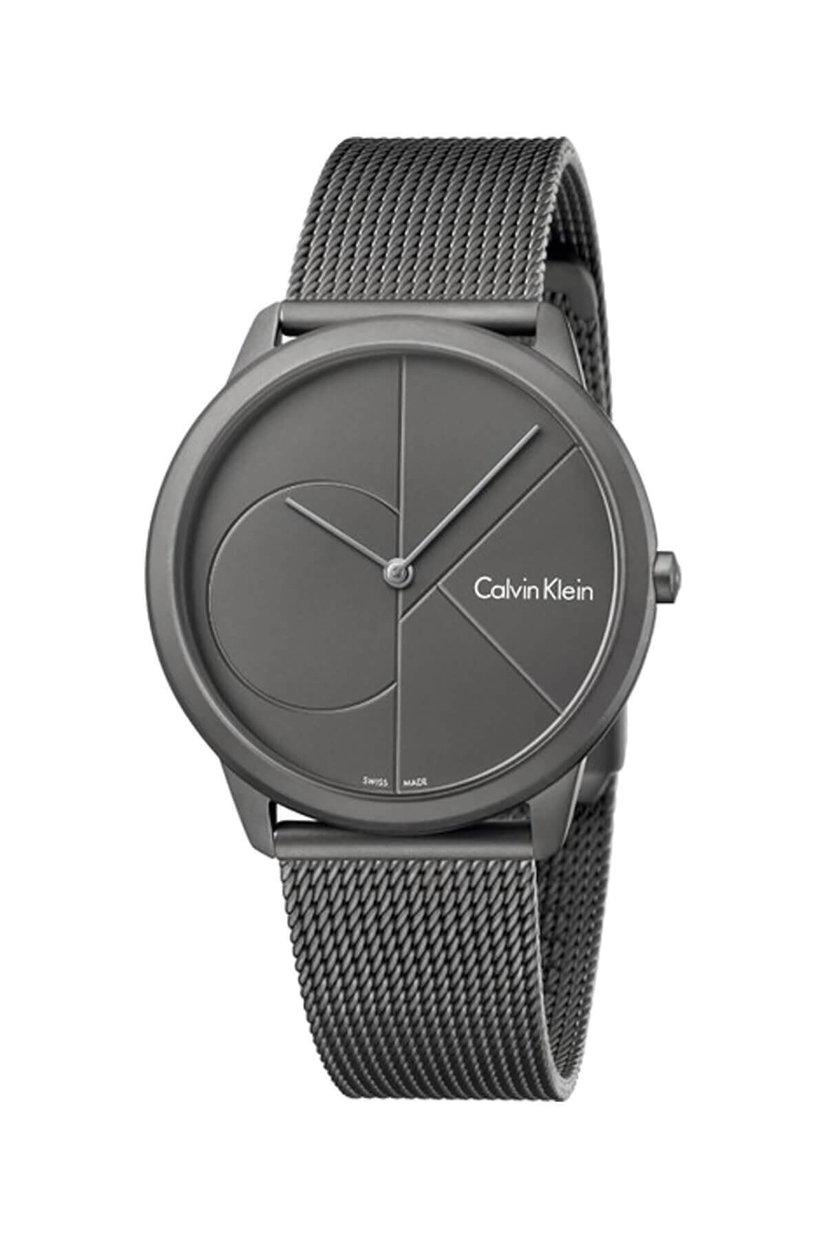ساعت مردانه کالوین کلین بند استیل ظریف تمام دودی توسی Calvin Klein
