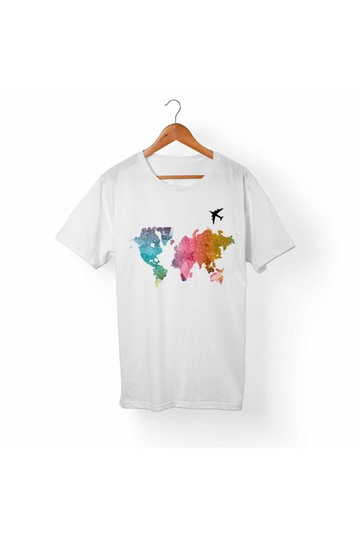 Alfa Tshirt Tricou Alb Pentru Copii Avion-călătorie Unisex - L