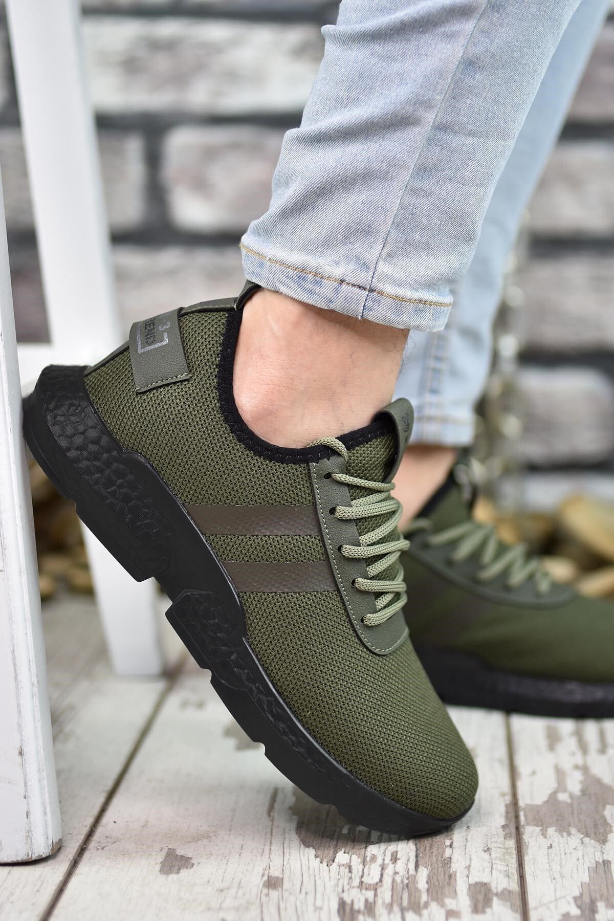 Riccon-Khaki čierne pánske tenisky00122051 1