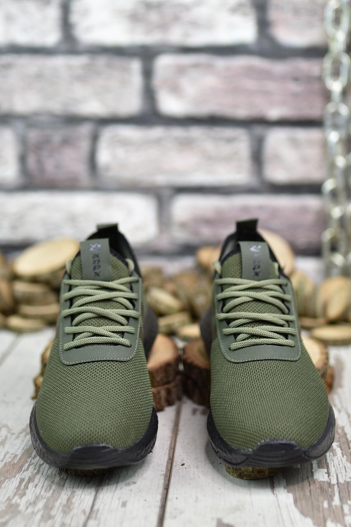 Riccon-Khaki čierne pánske tenisky00122051 3