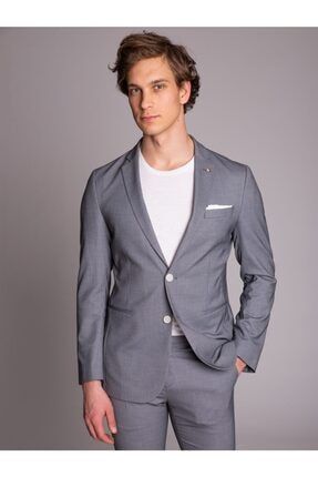 Dufy Lacivert Potikare Erkek Ceket Galvin Sn Slim Fit Trendyol