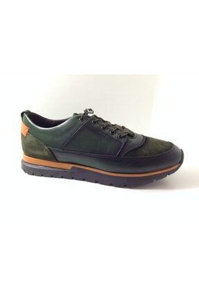 Hakiki Deri Yeşil Erkek Günlük Comfort Ayakkabı 530 5103