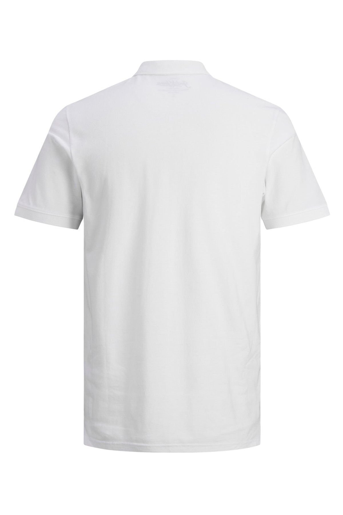 تی شرت یقه پولو سفید مردانه اورجینال Jack Jones Jack & Jones