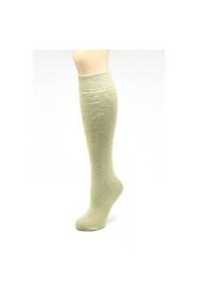 Erkek Yeşil 6 Çift Kışlık Havlu Kalın Uzun Konclu Çorap Asker Çorabı 154