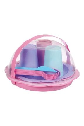 saban papatya pembe piknik seti 38