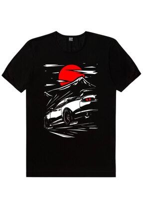 Tokyo Drift Siyah Kısa Kollu Erkek T-shirt 1M1BM299FS