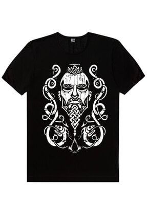 Nordik Baba Siyah Kısa Kollu Erkek T-shirt 1M1BM295AS